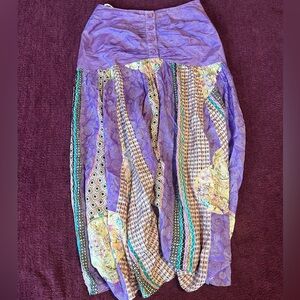 Vintage Silk Strapless Dress